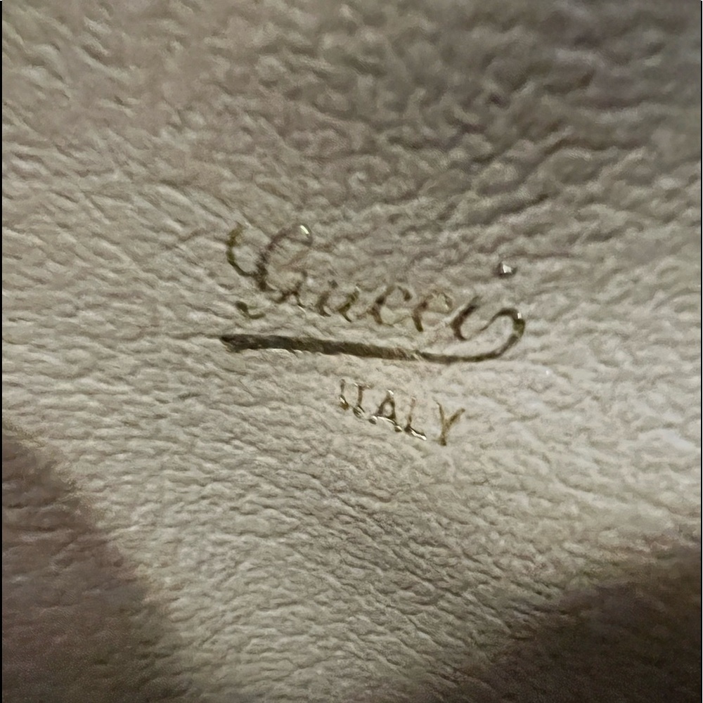 Gucci Beige and Gold Patterned Wristlet - Picture 8 of 8